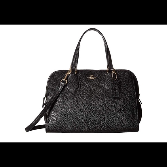 Coach Handbags - 💝COACH PEBBLED NOLITA SATCHEL IN BLACK